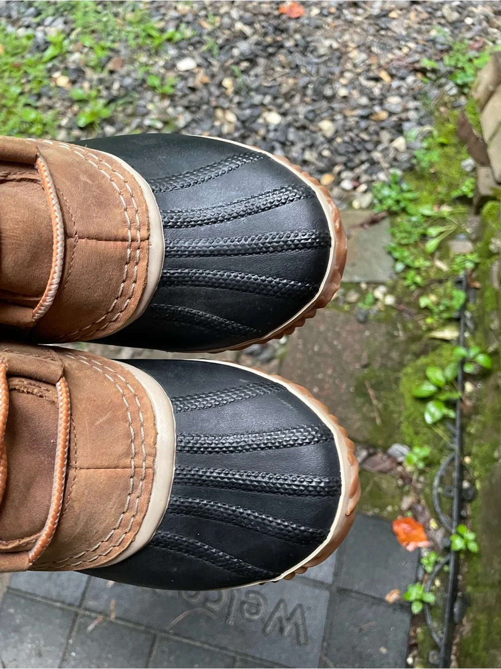 Sorel Out N About Waterproof Tan Duck Ankle Rain Boots 8.5